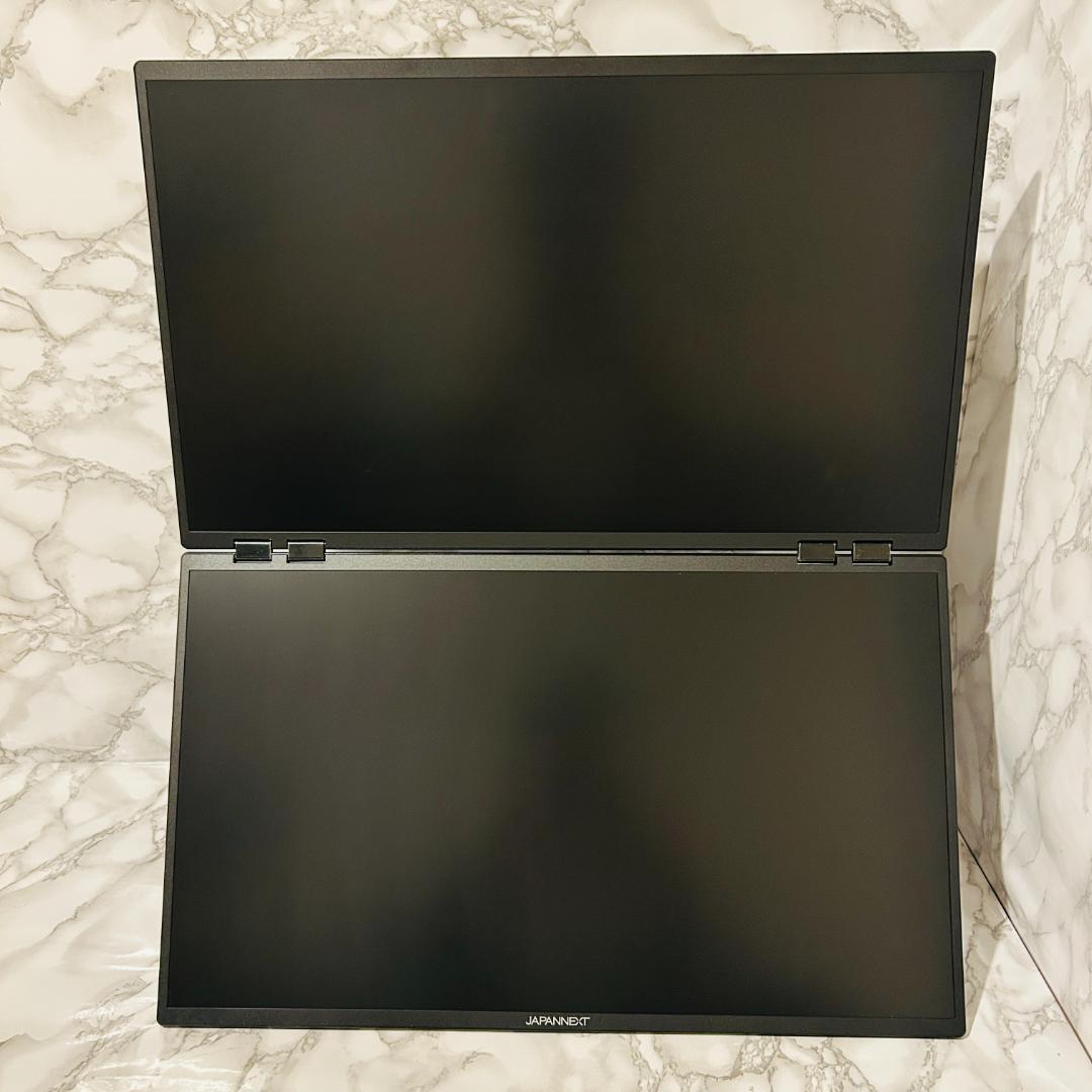 【専用ケース付】JAPANNEXT 23.8インチ 大型デュアルモバイルモニター