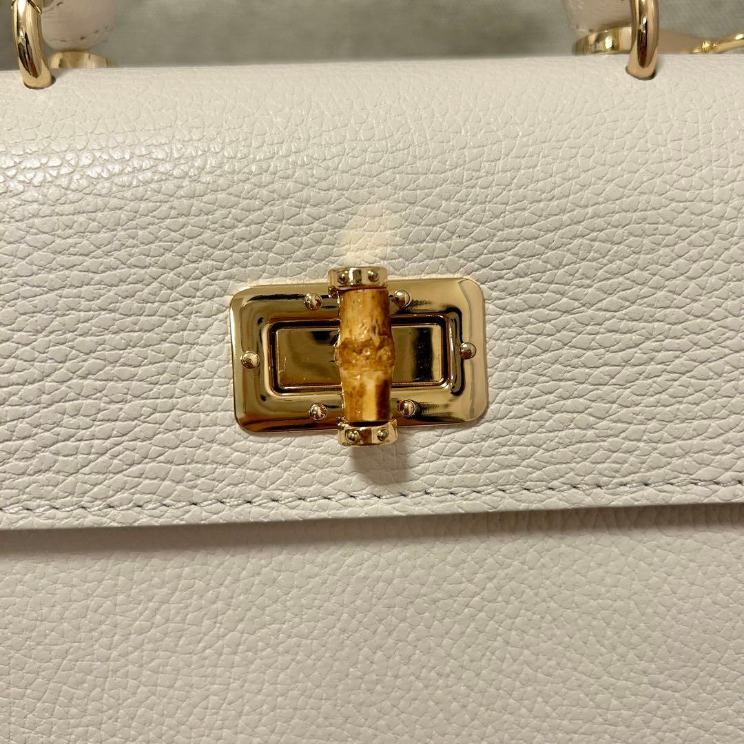 【美品】ショルダー ハンドバッグ ホワイトマルコビアンキーニ 2way