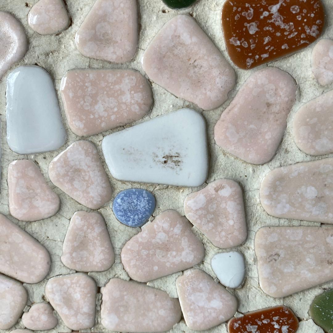 ストーブ台　薪ストーブ　タイル張り　古民家　昭和レトロ　b3