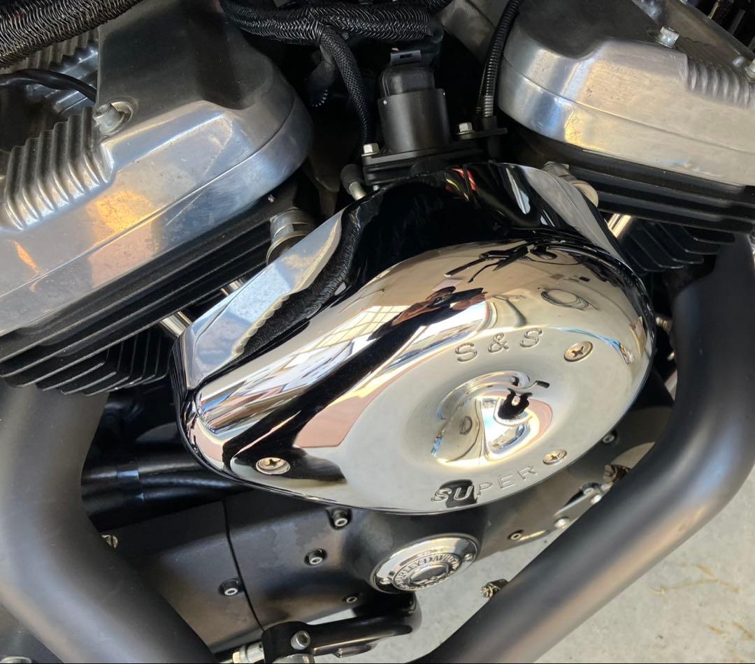 S&Sティアドロップエアクリーナカバー クローム