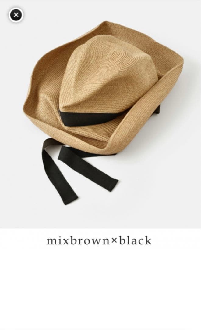 マチュアーハ　mature ha.BOXED HAT 11cm brim