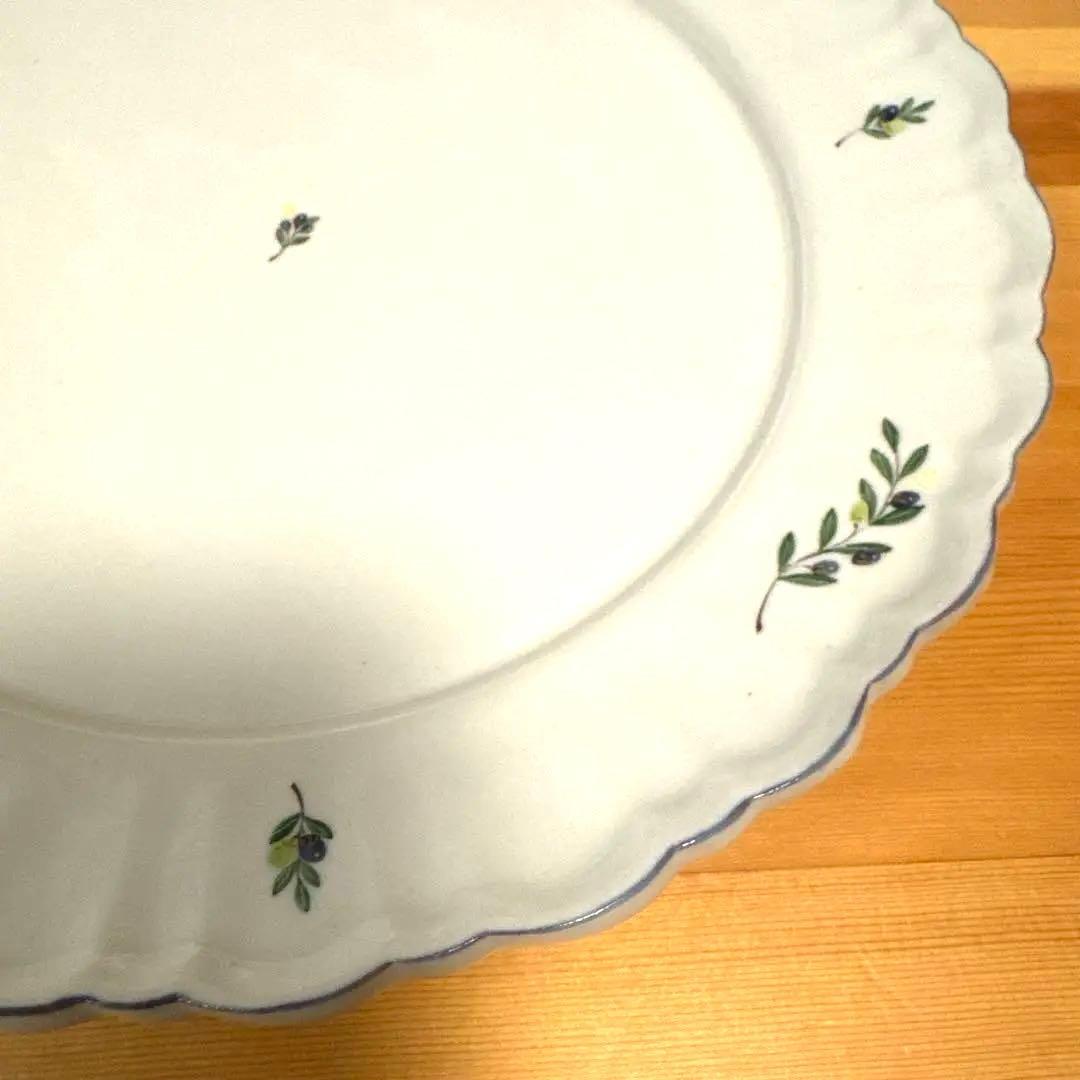 新品未使用♡阿部慎太朗 オリーブフリルリム皿 8寸