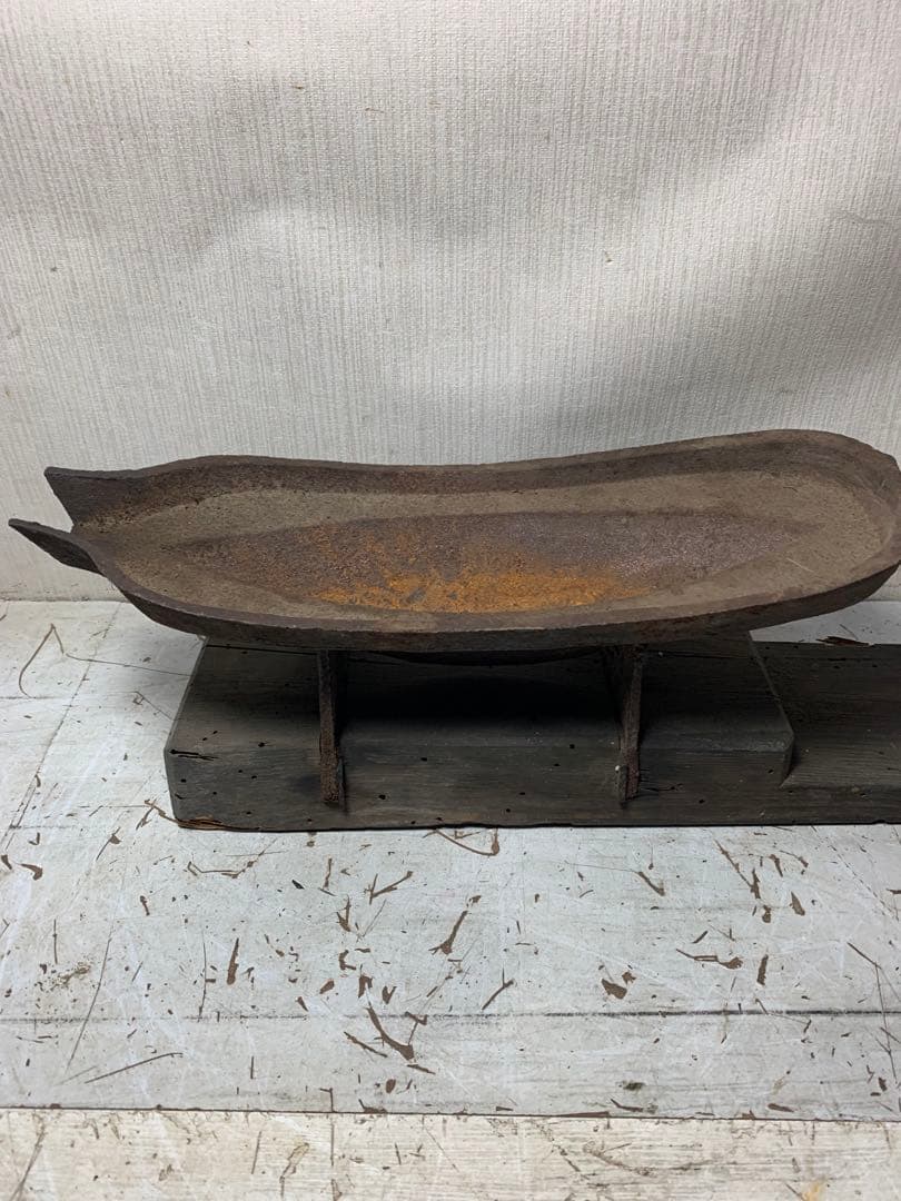 古道具　薬研　薬卸　江戸時代？　好々斎　シャビー　粉挽き