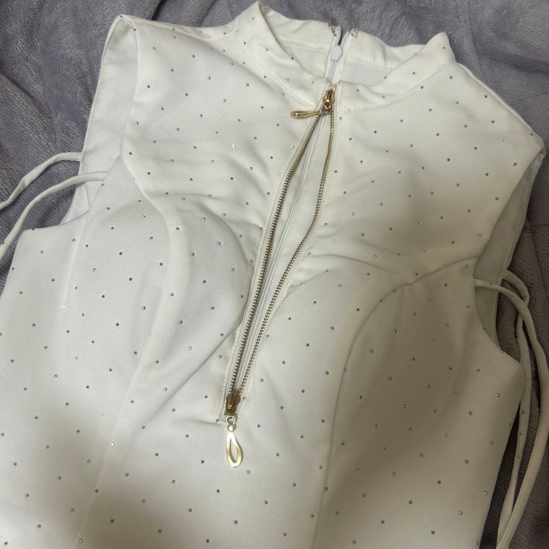 ホワイト　キャバクラ　ドレス　XS