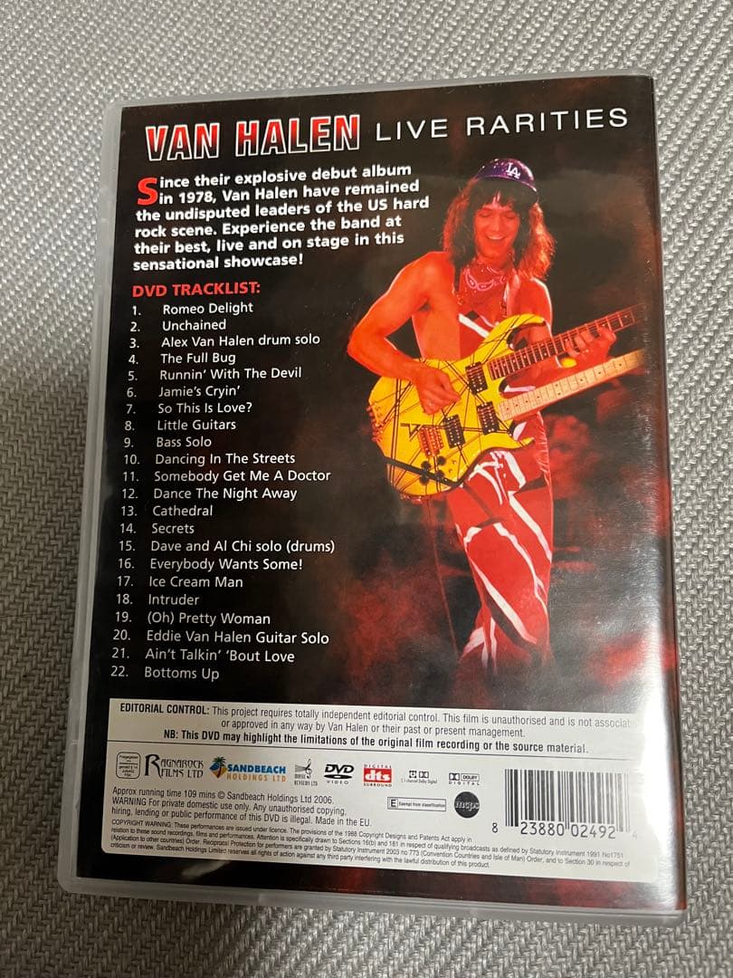 ミュージック VAN HALEN LIVE RARITIES DVD