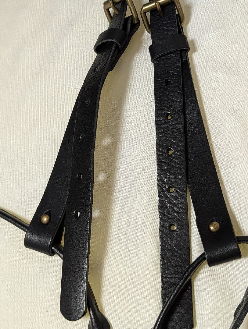 tcbジーンズ レザーサスペンダーM