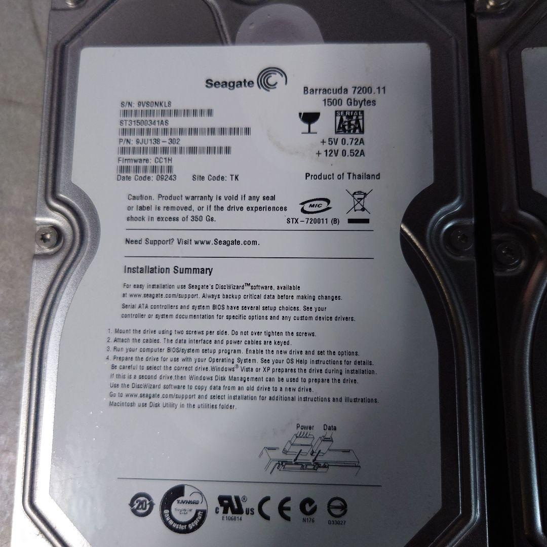 HDD Seagate Barracuda 7200.12 1TB他6基セット