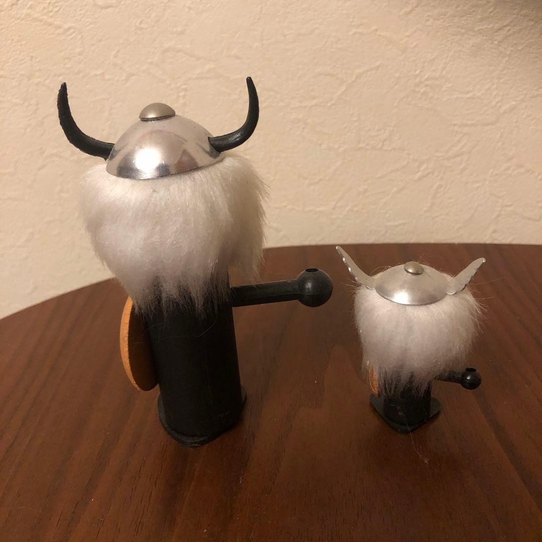 貴重　ノギンス　バイキング 木製人形　コンプリートセット デコイDECOY坪源