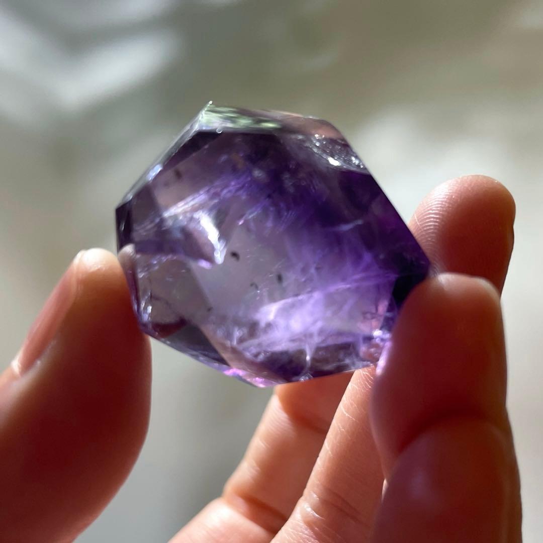 アメシスト　虹　ファントム　ロマネサイト　フリーフォーム　3.4㎝　高品質