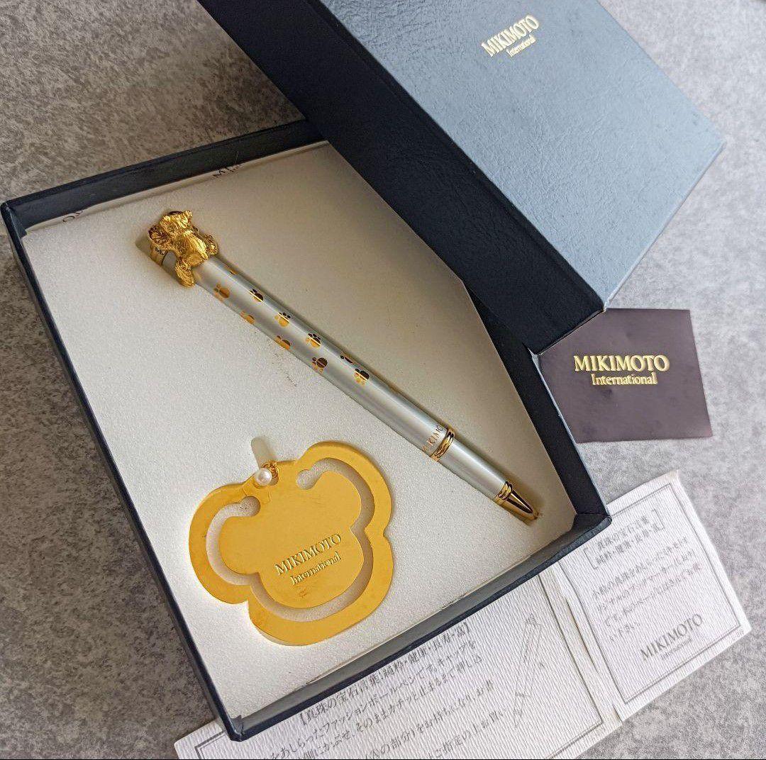 ☘くまのボールペンセット☘【MIKIMOTO ミキモト】ブックマーク付き