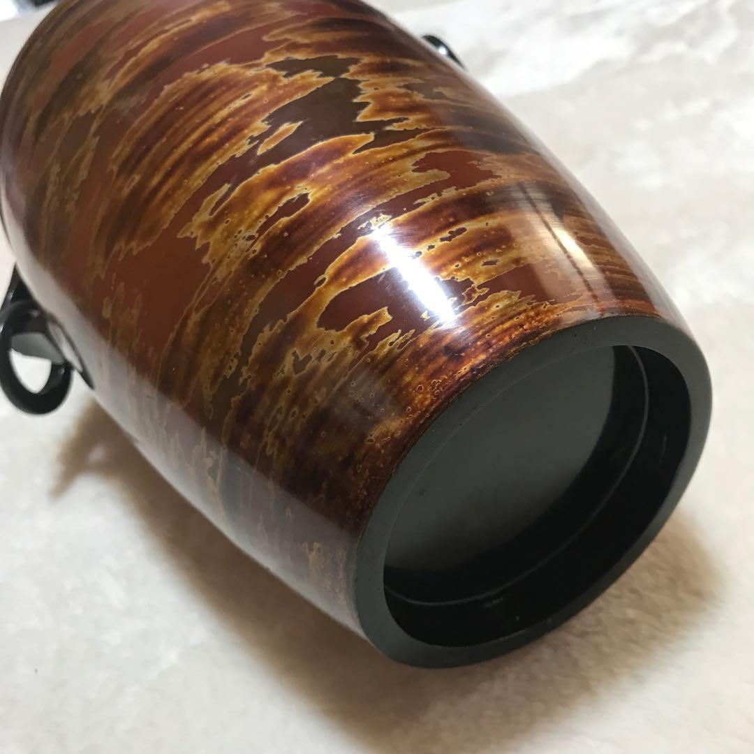 花瓶 蔵出し 花入 花器 壺 華道具 箱付き 漆器 送料無料 インテリア