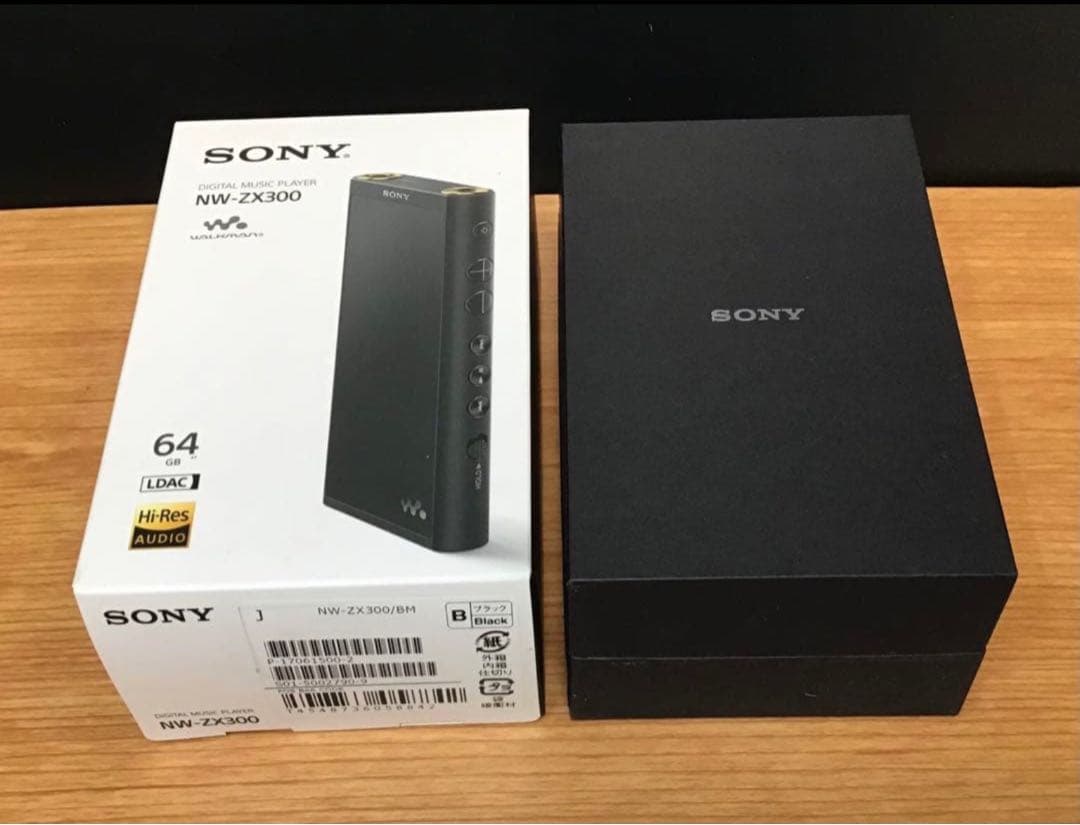 SONY NW-ZX300 　WALKMAN 64GB BLACK 　ケース付き