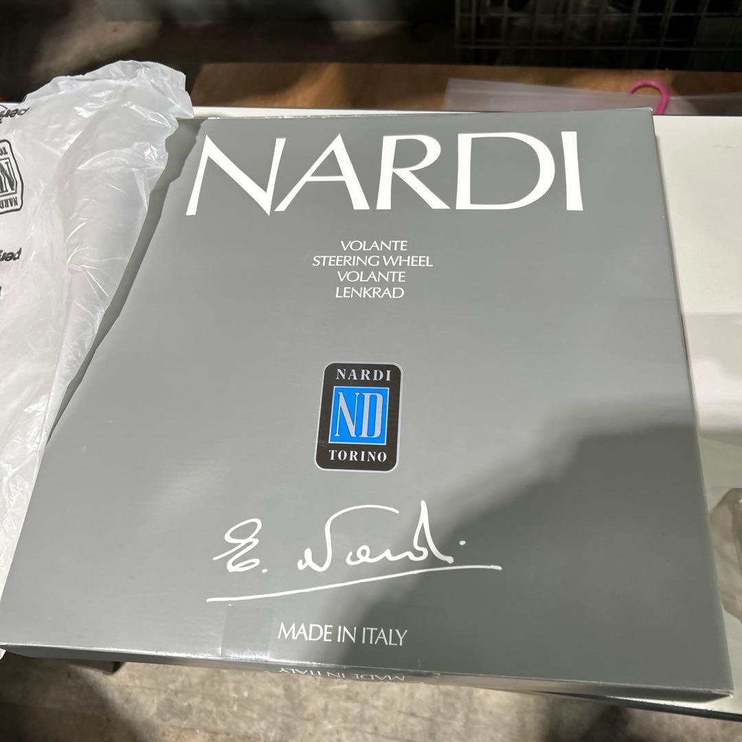 NARDI スエード ステアリングホイール 350mm