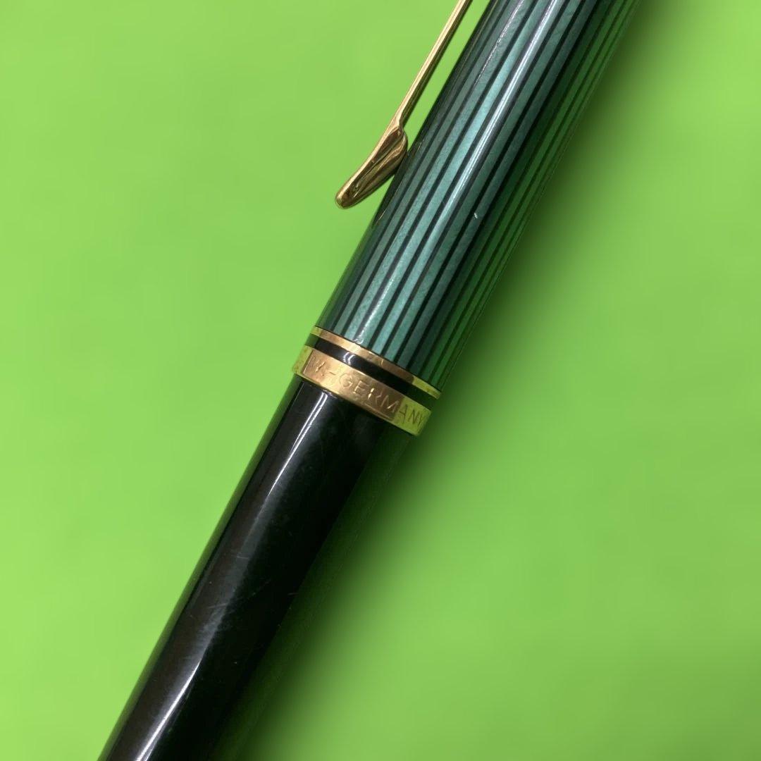 書けます【ペリカン】K800 ボールペン 緑縞