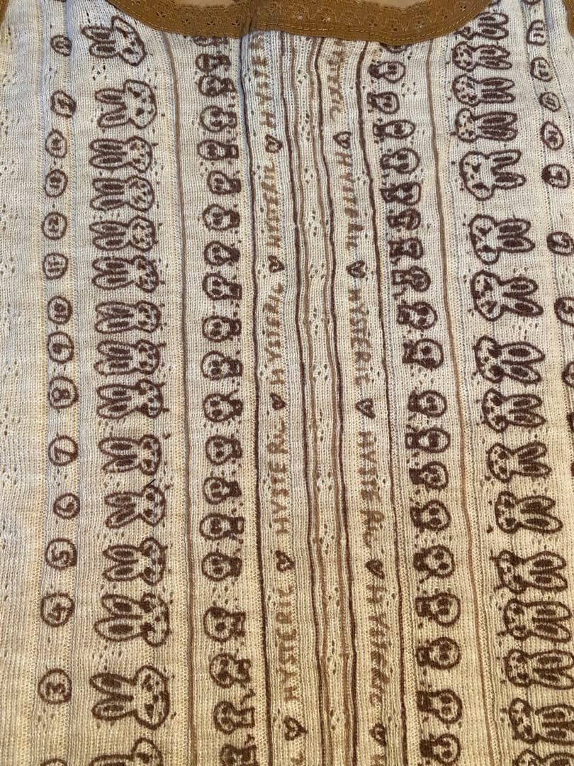 初期　ヒステリックグラマー '90 落書きウサギ　ドクロ　キャミソール　Y2