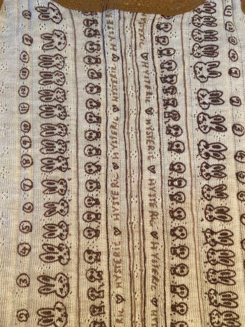 初期　ヒステリックグラマー '90 落書きウサギ　ドクロ　キャミソール　Y2