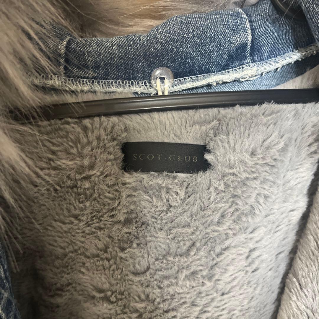 【早い者勝ち！】最終値下げ！スコットクラブ　デニム　ファーコート