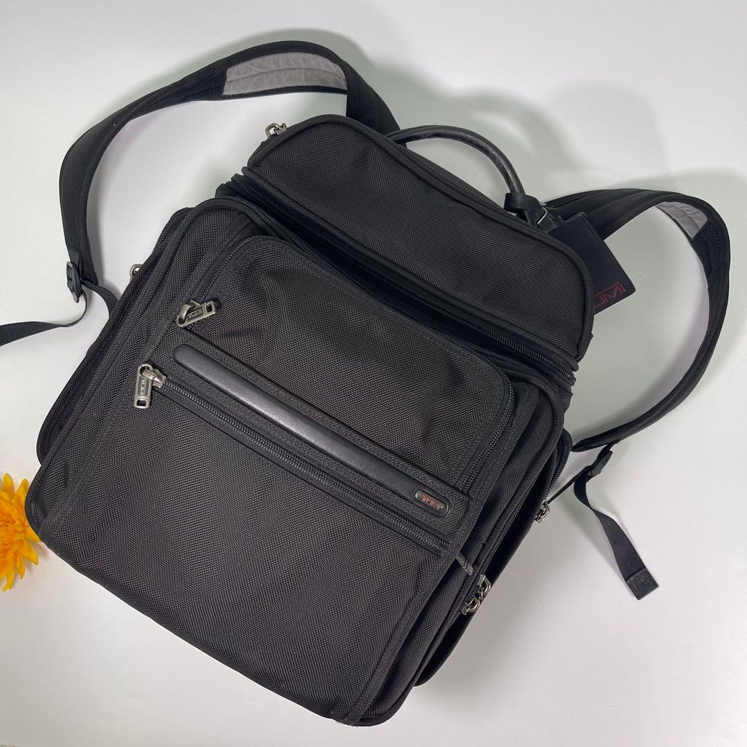 【美品✨】TUMI トゥミリュック・バックパック黒多機能26186D4 レア型