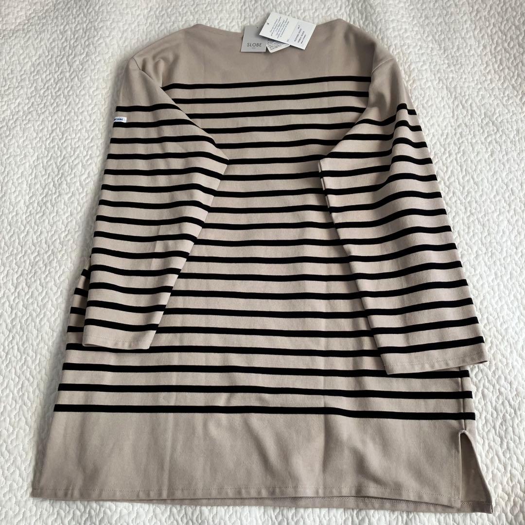 【新品タグ付】SLOBE IENA ORCIVAL ビッグボーダーカットソー