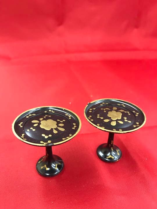 お雛様　お道具　懸盤膳揃　菊印6.0cm