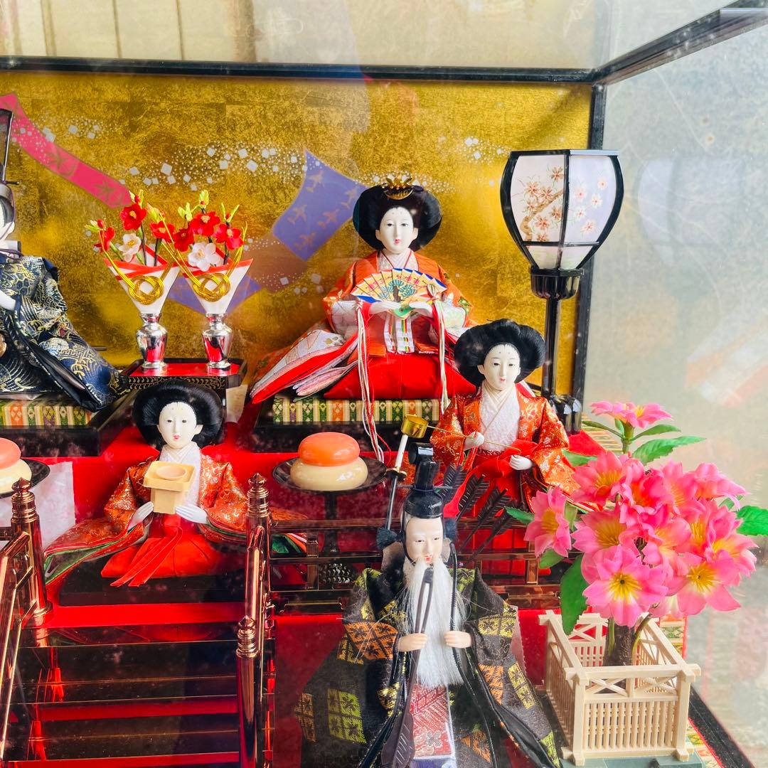 【ひな祭りに】 ひな人形　オルゴール付き　電気付き