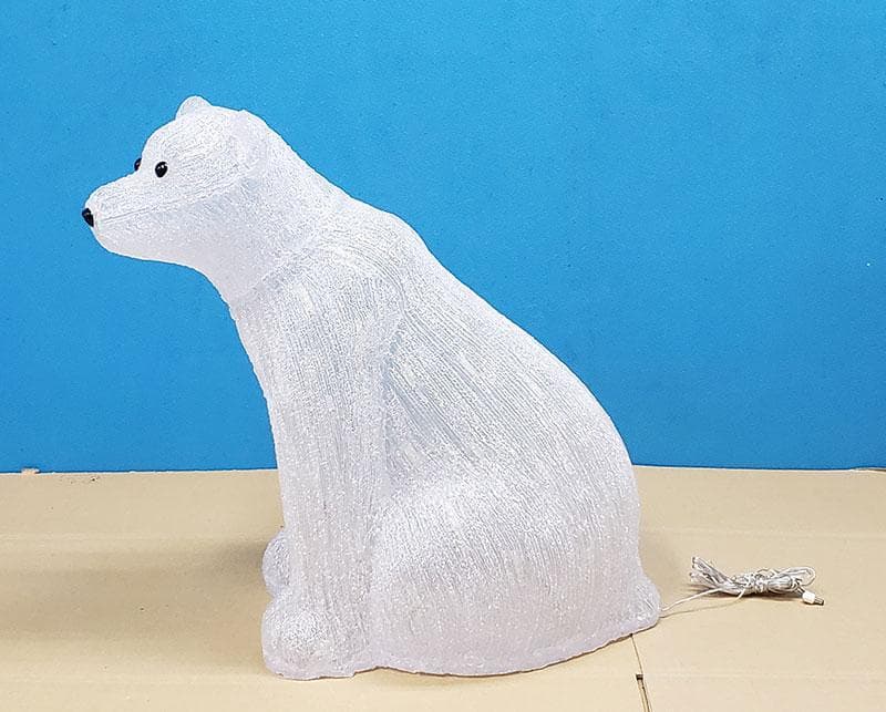 モチーフライト　LEDクリスタル・ホワイトベア　JOA-194