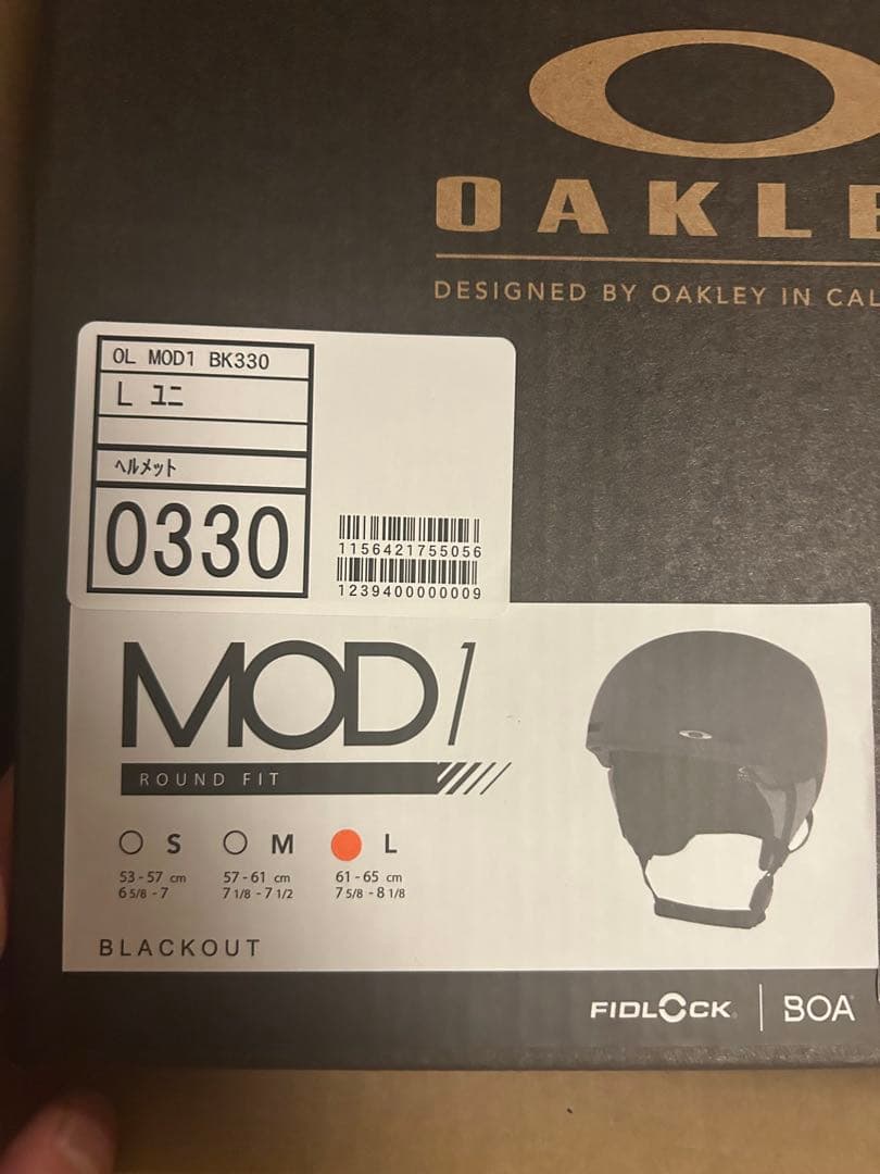 【未使用】LサイズOAKLEY MOD 1 ヘルメット マットブラック