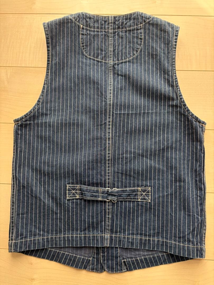 Schott ヒッコリーデニムベスト S
