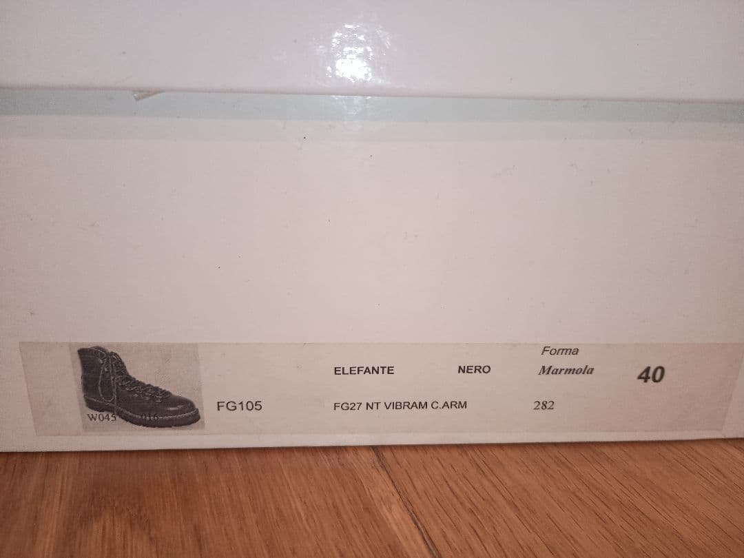 マルモラーダ　マウンテンブーツ　エレファントレザー　ブラック40