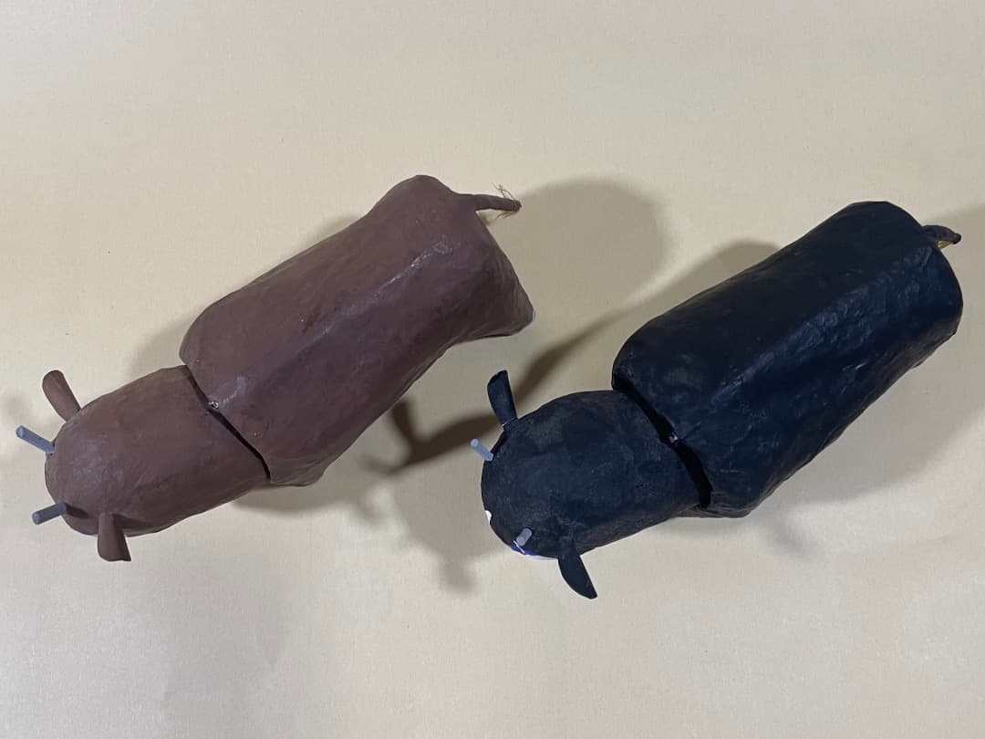 K157・琉球張子　闘牛（ウシアーシ）　郷土玩具、廃絶、民俗、伝統工芸