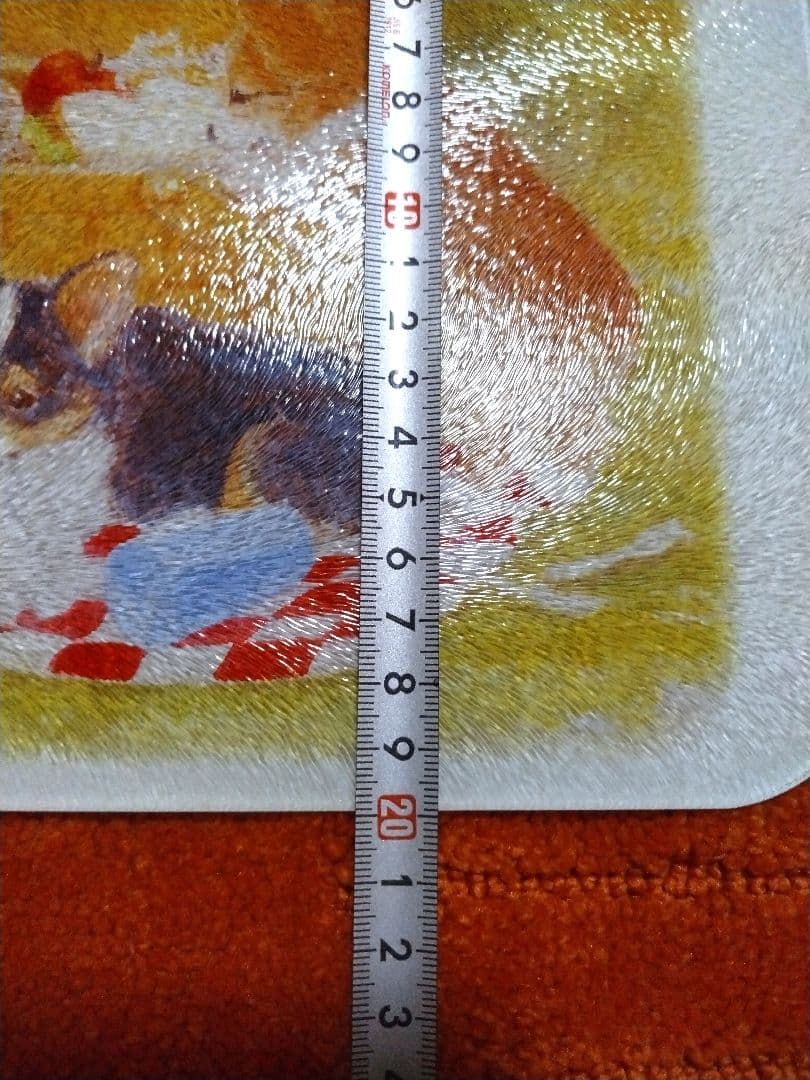 コーギー パピー 子犬 ガラスのカッティングボート