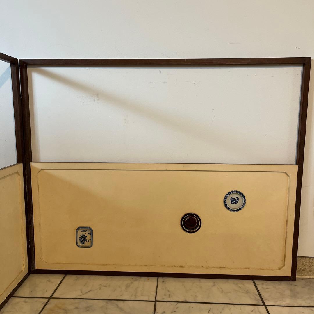 珍品　風炉先　茶道具　陶器　取手　辰砂　古染付　　 時代物　送料無料