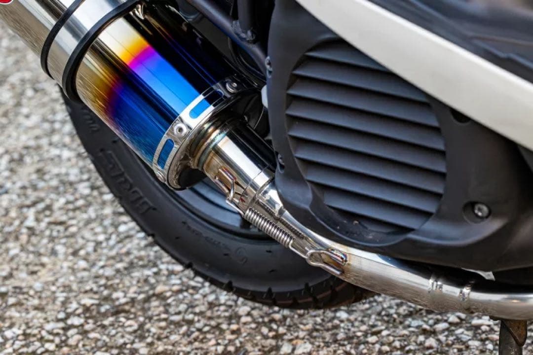 新ヤマハ ジョグ ZR SA36J /39J HMS製 B2X マフラー ブルー