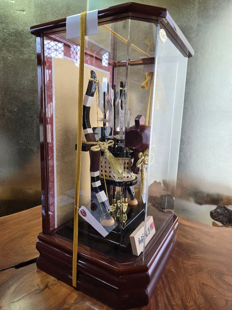 【展示品限り】正月飾り　破魔弓　ケース飾り　※閉店セール　Y18