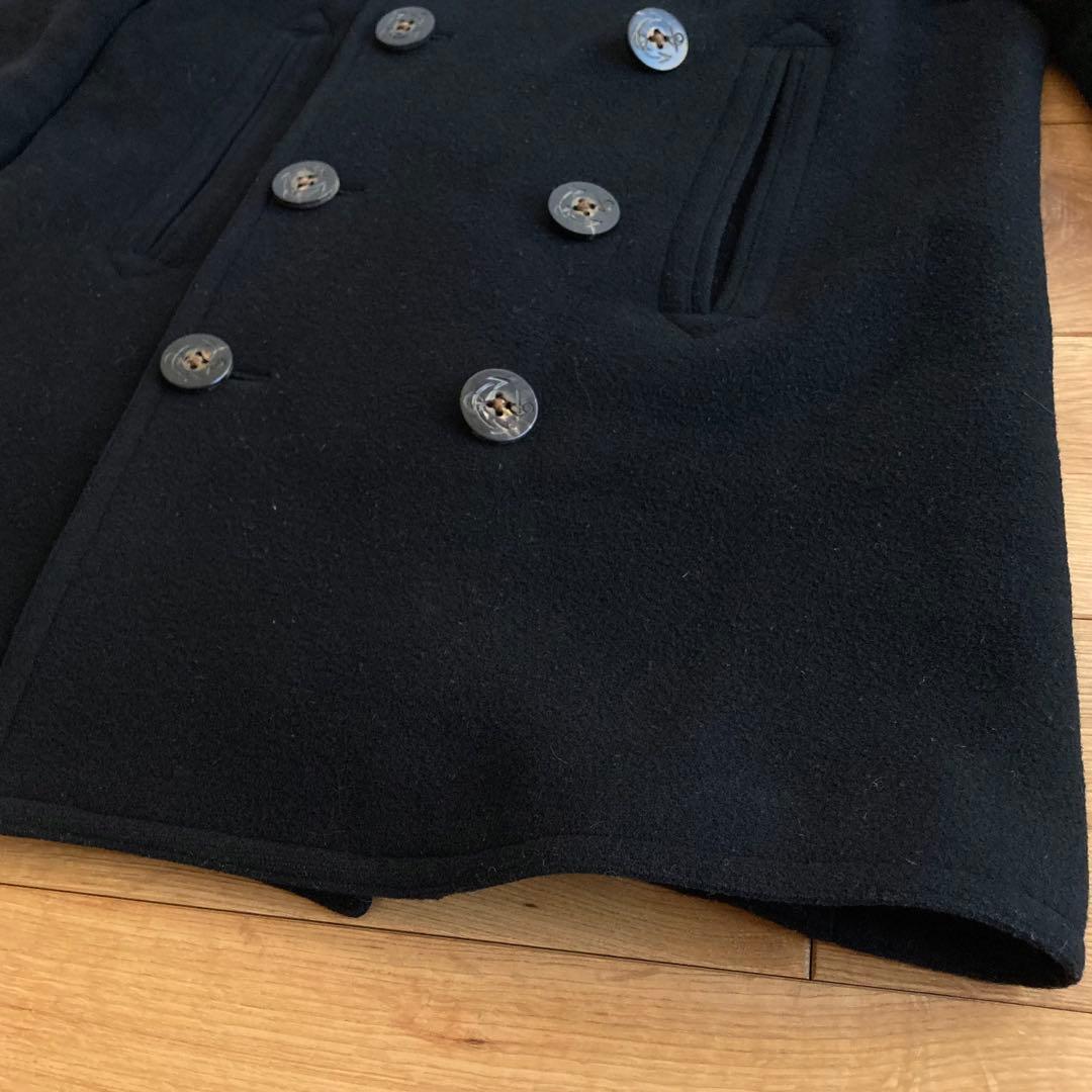 ラルフローレン ウール メルトン Pコート 11 黒 ブラック