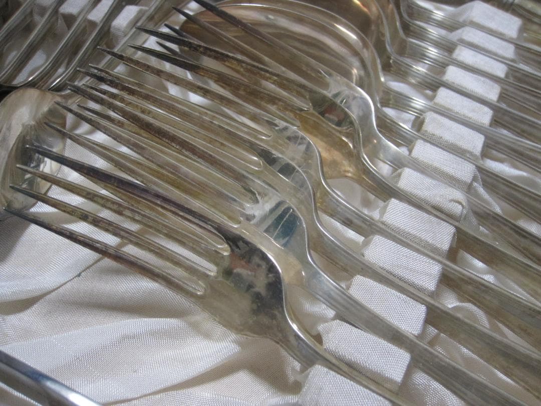 銀メッキ? カトラリー N.S. 24点まとめて ステンレス レトロ