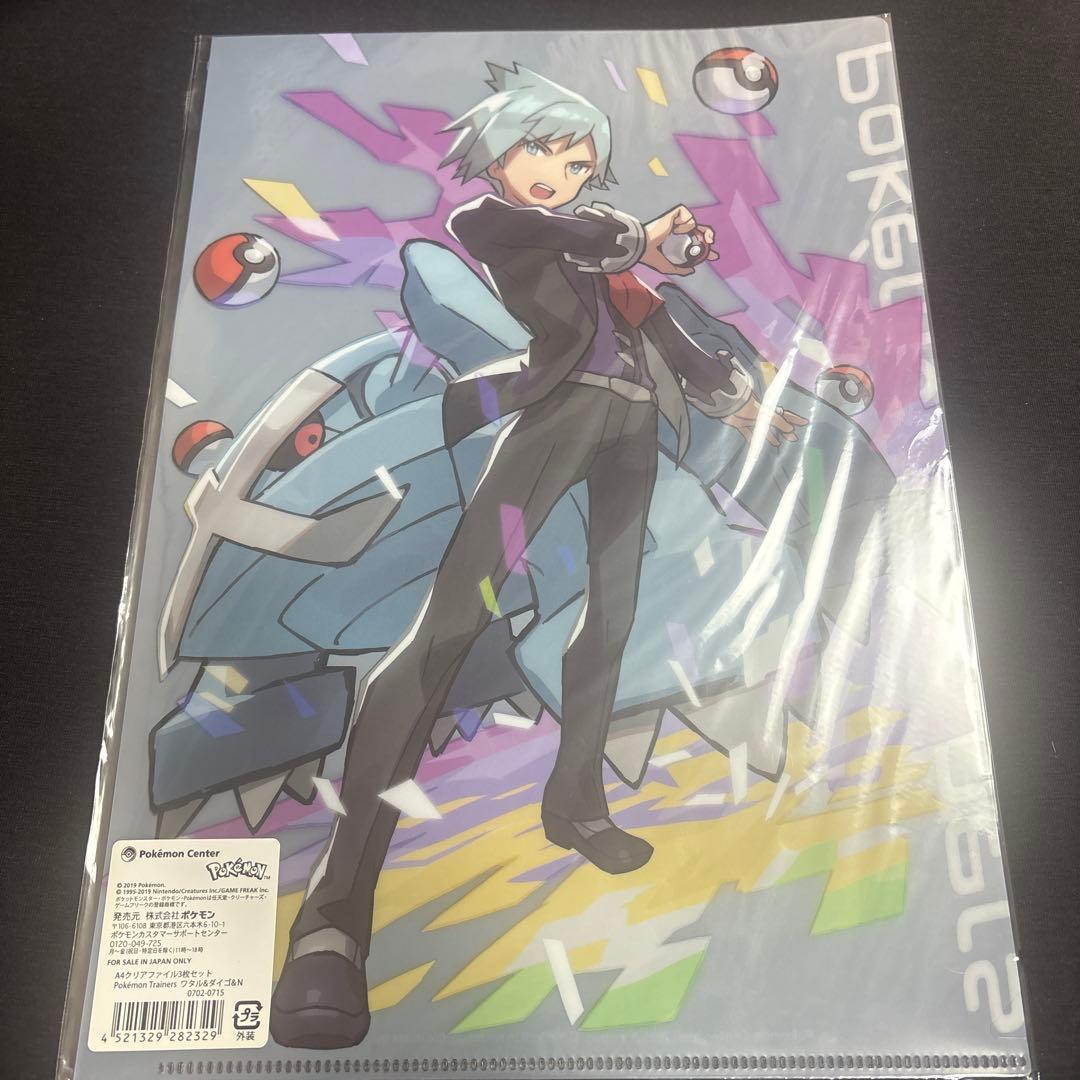 PokémonTrainers ワタル&ダイゴ&N A4クリアファイル3枚セット