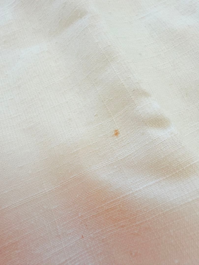 高級 訪問着 生紬 大和紬 ホワイト 水墨画 家屋 フォーマル