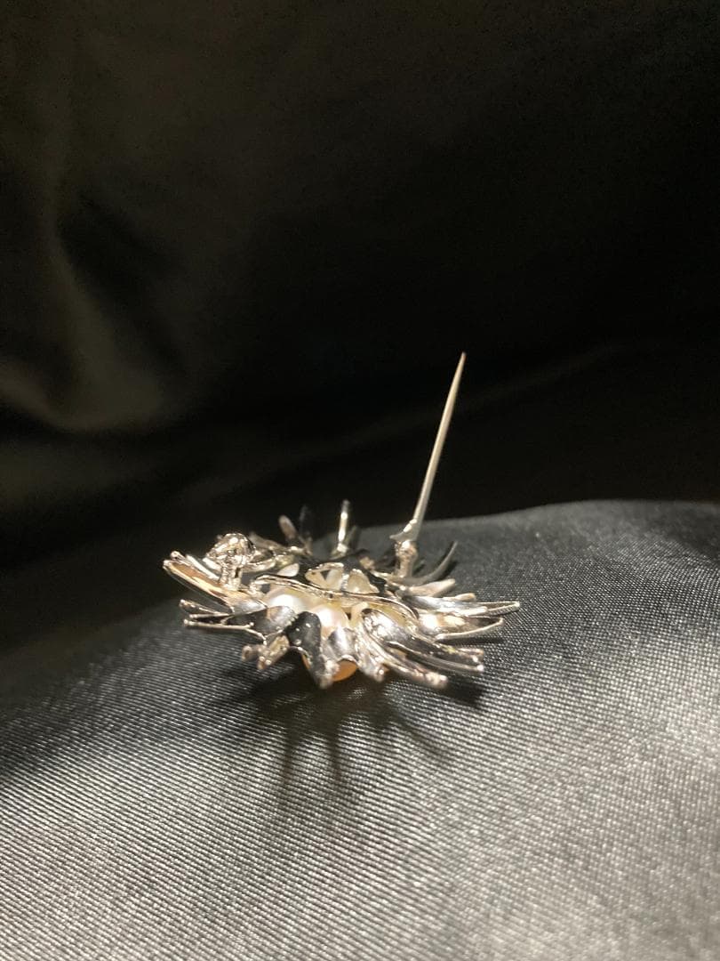 MIKIMOTO ミキモト ブローチ パール 7粒 7珠 925 皇室御用達