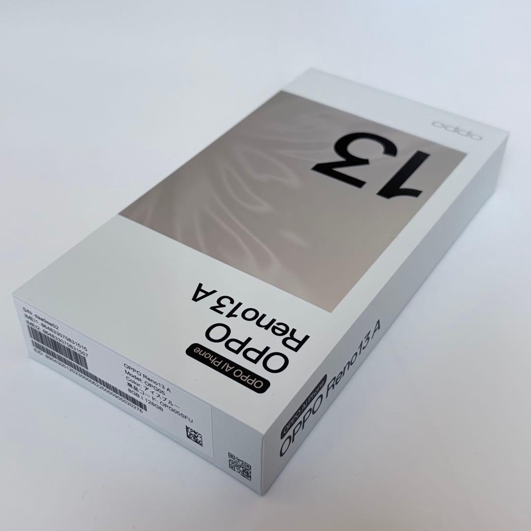 ★新品未使用品★【OPPO Reno13A 128GB アイスブルー　本体】