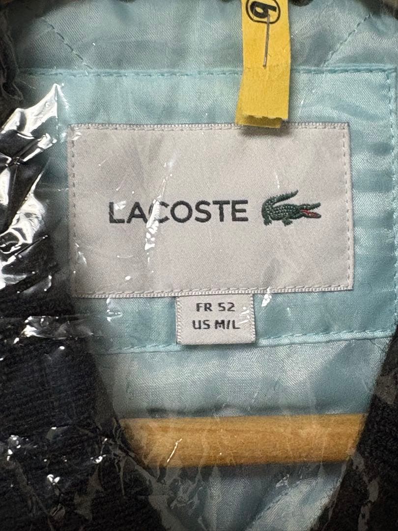 ラコステ バーシティジャケット スタジャン FR:52 XL相当 ウール ダウン