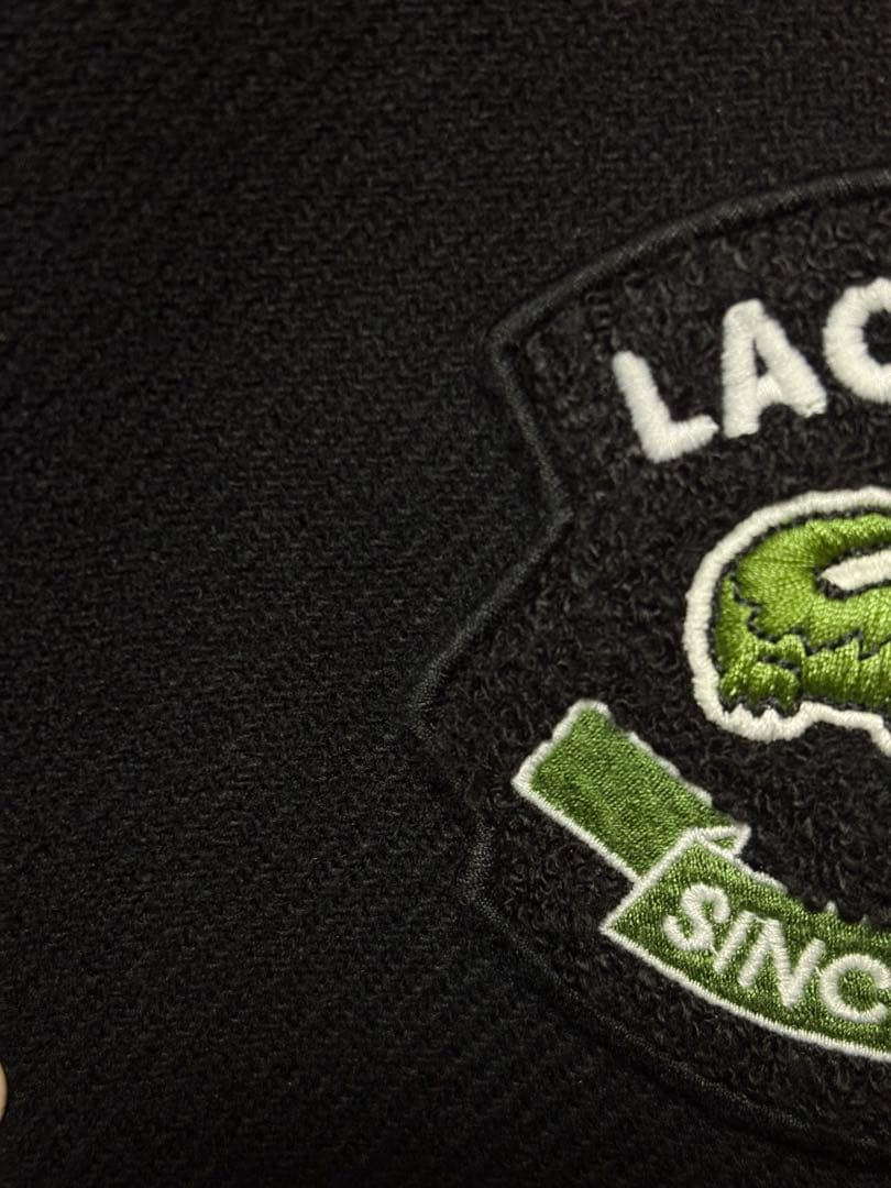 ラコステ バーシティジャケット スタジャン FR:52 XL相当 ウール ダウン