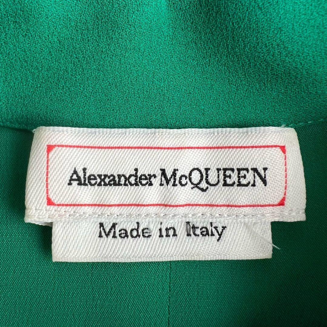 Alexander McQueen 近年 シルク フレアスリーブワンピース