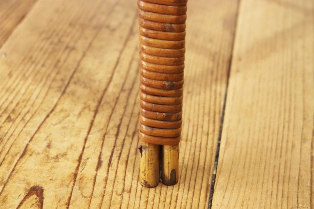 ラタン 籐 脱衣籠 かご ランドリー ラック スタンド 収納 脚付き ナチュラル