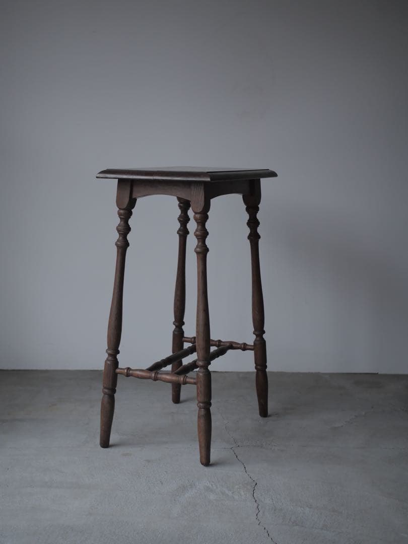 花台　イギリス製　オーク材　展示台　台　古家具　古道具　アンティーク　昭和レトロ