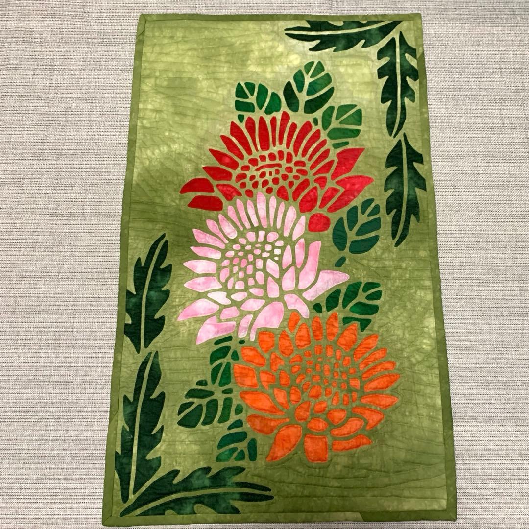 ハワイアンキルト ステンドグラスキルト タペストリー　プロテア