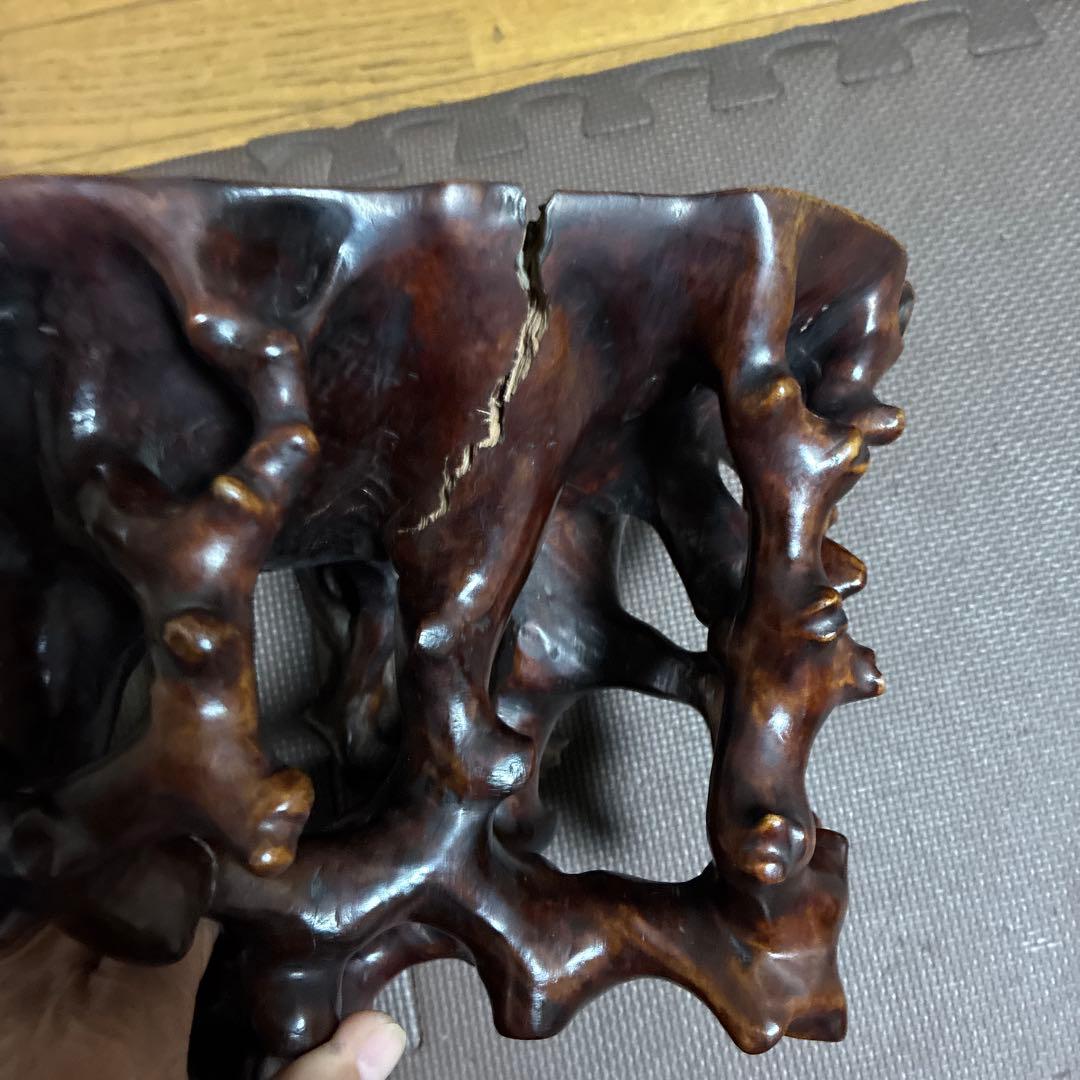 ‼️希少‼️根本、天然木、卓、飾台、花台、香炉台、日本式昭和レトロ根卓古美術明治大正