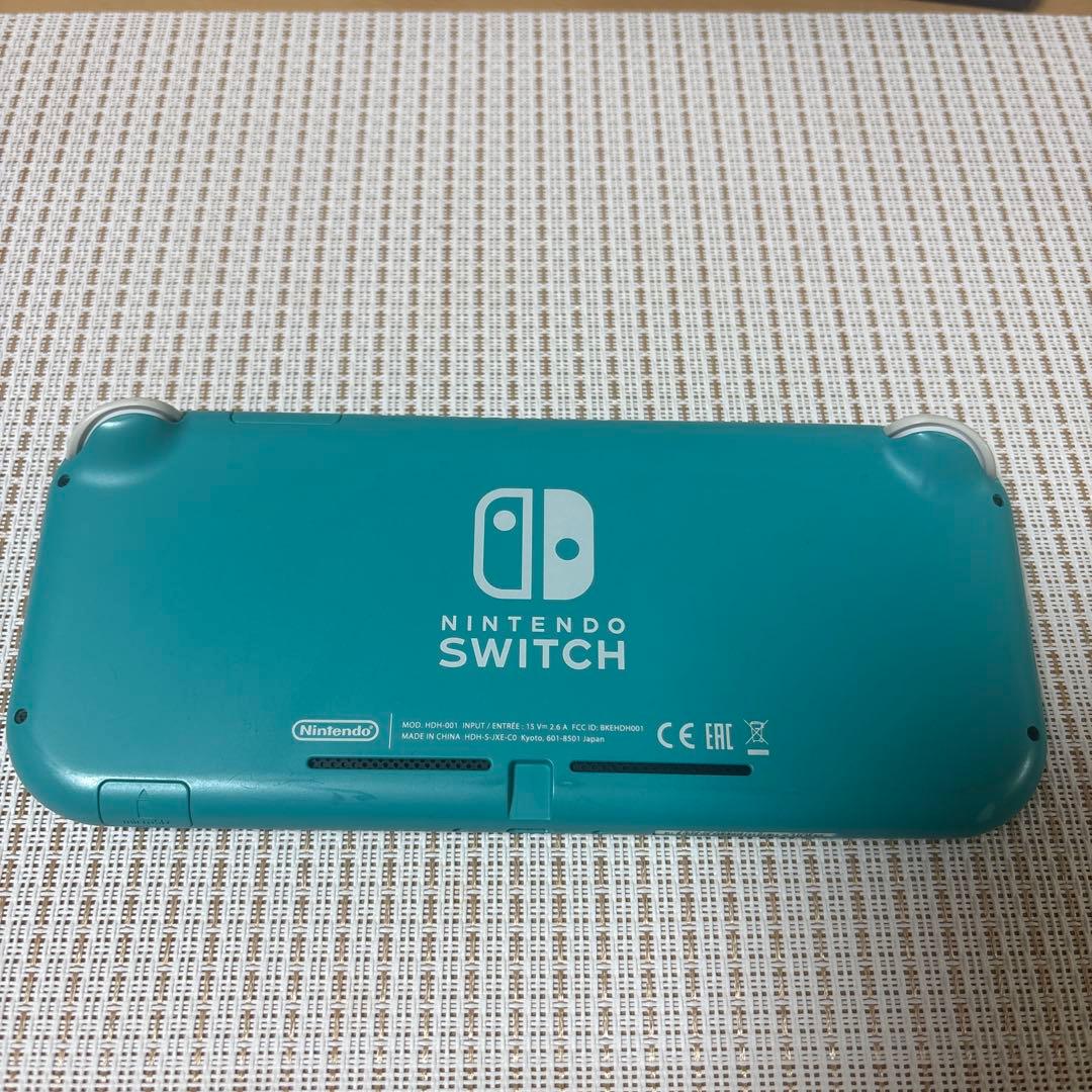 Switchライト　ターコイズ(箱、充電器、microSD無し)
