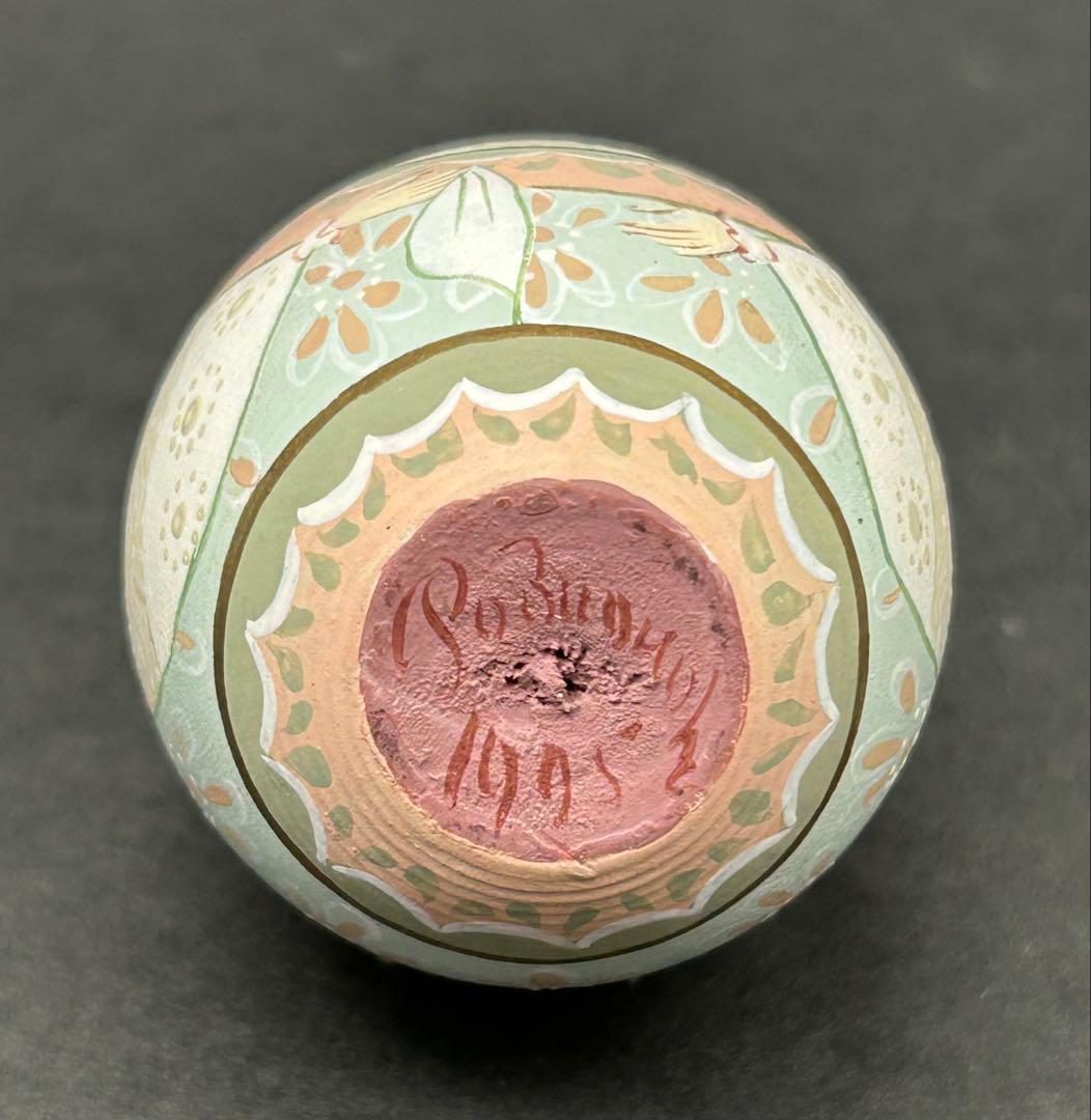 木製　ロシア雑貨　イースターエッグ　作家名あり