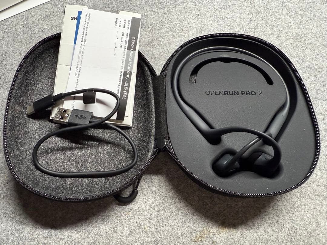 shokz Openrun pro 2 ワイヤレス 骨伝導 ヘッドホン